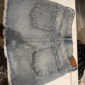 Denim High rise skirt